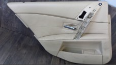 BMW e60 boczek tapicerka drzwi lewy tył beż skóra